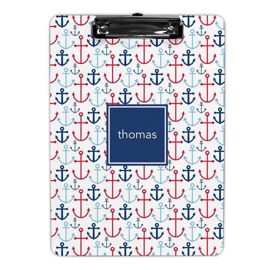 Blue Happy Anchors Clipboards